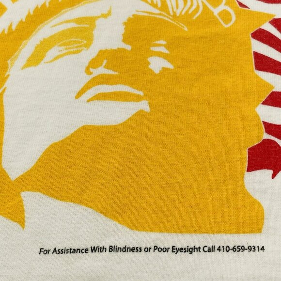 Vintage American Nfb Blind Federation Blindness TShirt Men Sz L Liberty Freedom - Picture 5 of 12